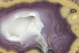 Polished Banded Agate Slice - Mexico #198183-1